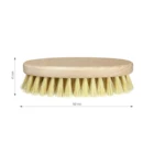 Scrub body brush. Natural wood and natural tampico bristle. Excellent for cellulitis and water retention. Made in Italy