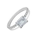 Gold 18k Real Emerald Gold Ring 18K Engagement Rings 14k With Real Lab Diamond For Wedding