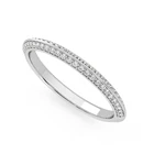 Or Lab Grown Diamond Ring Wedding Eternity Band Rings Rose Gold 14K Or Multicolor Customizable