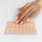 Custom Nail Stickers Wholesale Amazon Hot Sale Custom Colorful Design Semi Cured Gel Nail Stickers