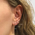 CANNER Jewelry Joyas De Plata 925 Por Mayor Circon AAAAA Ronda Pendientes De Aro De Oreja Aretes