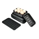 Egg Tray Disposable Black Clear White Pp Plastic Vegetable Fruit Egg Meat Display Tray