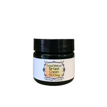 OBM/OEM Sacred Wellness Broad Spectrum CBD Topical Re Leaf Cream 500mg Made in USA Premium Quality Private Labelled Products