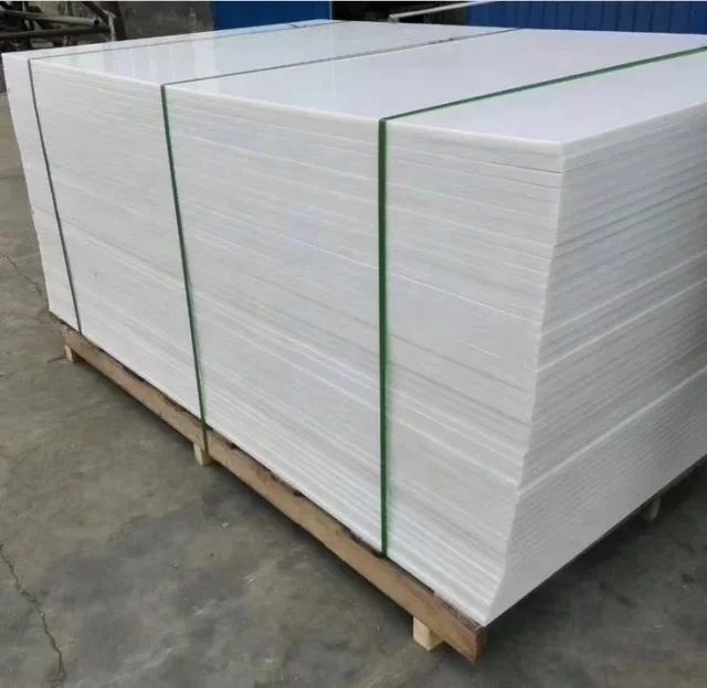 High Virgin Grade Plastic Sheet Uhmwpe Solid Sheet White Color 2 To 100