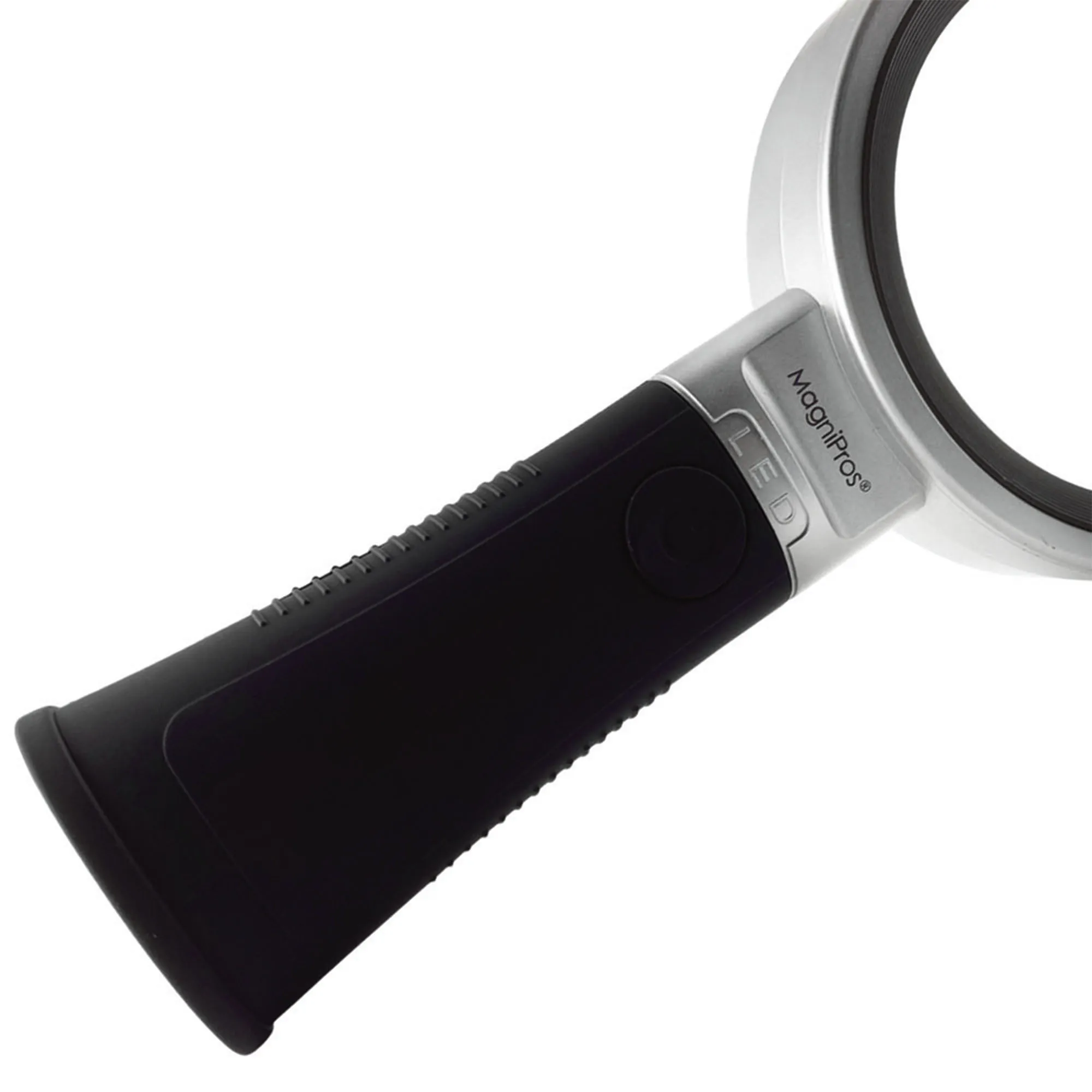 magnify glass led light with ergonomic handle grip and LED lights