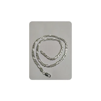 New Style Sterling Silver Figaro Necklace at Competitive Price