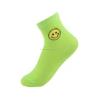 Wear-resistant children's socks with a smiley breathable socks not roll high perspiration threshold a secure fit socks