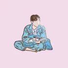 Stock Lapel Pins NO Minimum Factory Maker Custom Bts Kopo Hard Enamel Pin Glitter Matel Badge Lapel Pin Free Samples