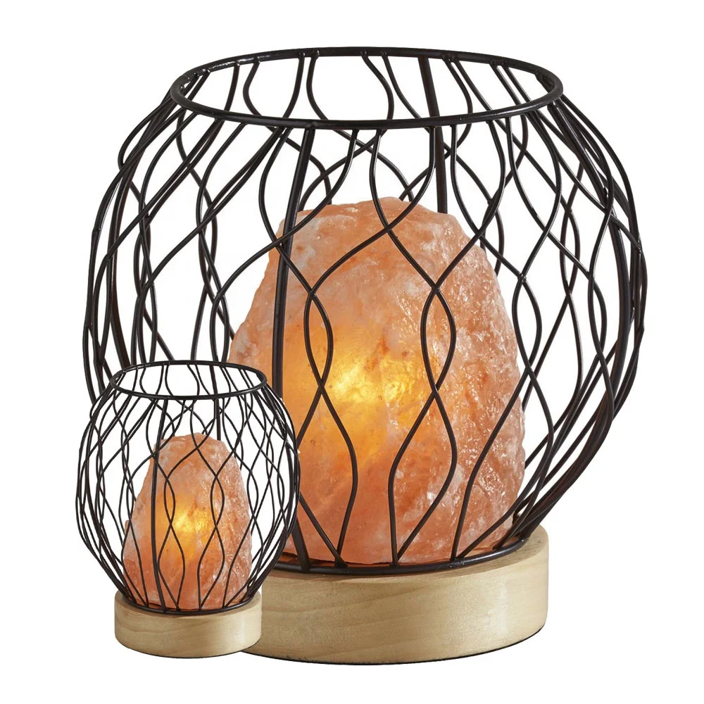 caged salt lamp