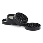Herb '420NIU' Wholesale 40/50/63mm 4 Part Zinc Alloy Metal Custom Logo Weed Crusher Herb Tobacco Grinders