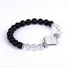 2020 New Style Jewelry Factory Wholesale Price Natural Stone Purple Crystal Pyramid Bracelet