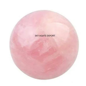 WHOLESALE NATURAL CRYSTAL ROSE QUARTZ SPHERE/BALL : GEMSTONE NATURAL SPHERE /BALL BUY FROM SKY AGATE EXPORT