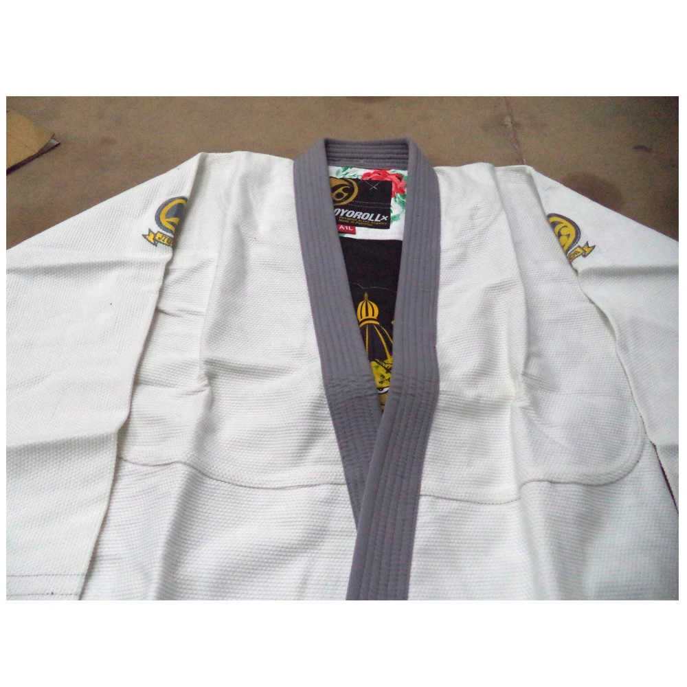 with White Belt Preshrunk Brazilian Jiu Jitsu Gi BJJ Gi for Men Grappling gi Uniform Kimonos Light 