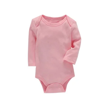 Wholesale cute newborn baby clothes soft knit boutique boys & girls plain baby romper unisex baby romper