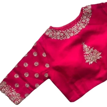 PINK CROP TOP SAREE / LEHENGA blouses Heavy EMBROIDERED Handwork TRADITIONAL WESTERN DESIGNER fashionable WEDDING SEASON