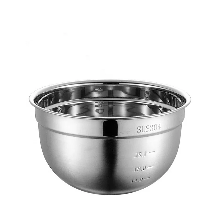Details about   GC Stainless Steel Mixing Bowl Kitchen Serving Bowls Food Salad Egg Mixing Bowl 