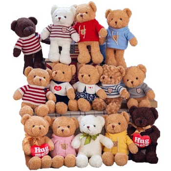 Custom Promotional Christmas Birthday Gifts Kids Soft Plush Toy Bear Soft Toys small to Big size 130cm Teddy Bear With clothes