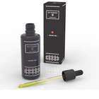 Top Italian Cold-Extracted Grapeseed Oil in a black glass bottle of 50 ML with dropper