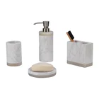 Real Real Marble In 2 Tone Bathroom Accessories Set