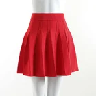 Skirt Custom 2022 Summer New High Waisted A Word Pleated Knit Skirt Black Stylish Women's Skirt