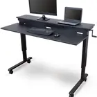 Table Desk Table Frame Gray Height Adjustable Standing Desk Table Frame Without Side Holes