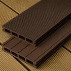 Wood-Plastic Composite Flooring Technics And Coffee Color External Wpc Decking