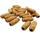 Beads Large 21*17mm Plastic Brown Rose Shaped Beads Large Hole Carved Tube Beads