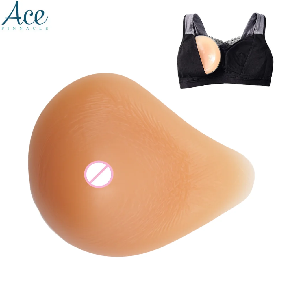 Vollence One Piece Teardrop Silicone Breast Forms Mastectomy 