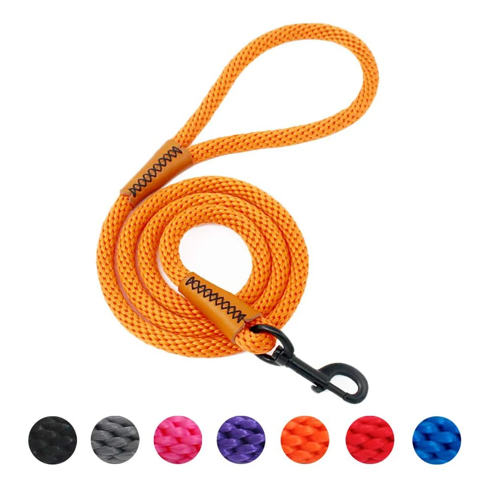 Strong Dog Leash with Comfortable Padded Handle and Highly Reflective Threads Dog Training Leashes Rope