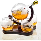 Globe Amazon's Best Selling Four-piece Hand-blown Decanter Globe Cup Set