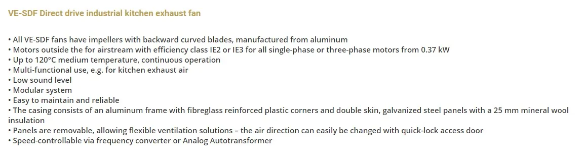 Industrial Duct Fan, Centrifugal, 380V, 0.18kW, 1100 - detail 6