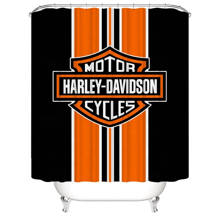 harley davidson shower curtain