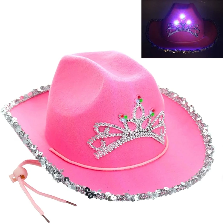 pink princess cowgirl hat