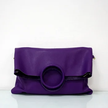 Ring Bag Italian Purple Lady Fashion Ring Handbag for Wholesale