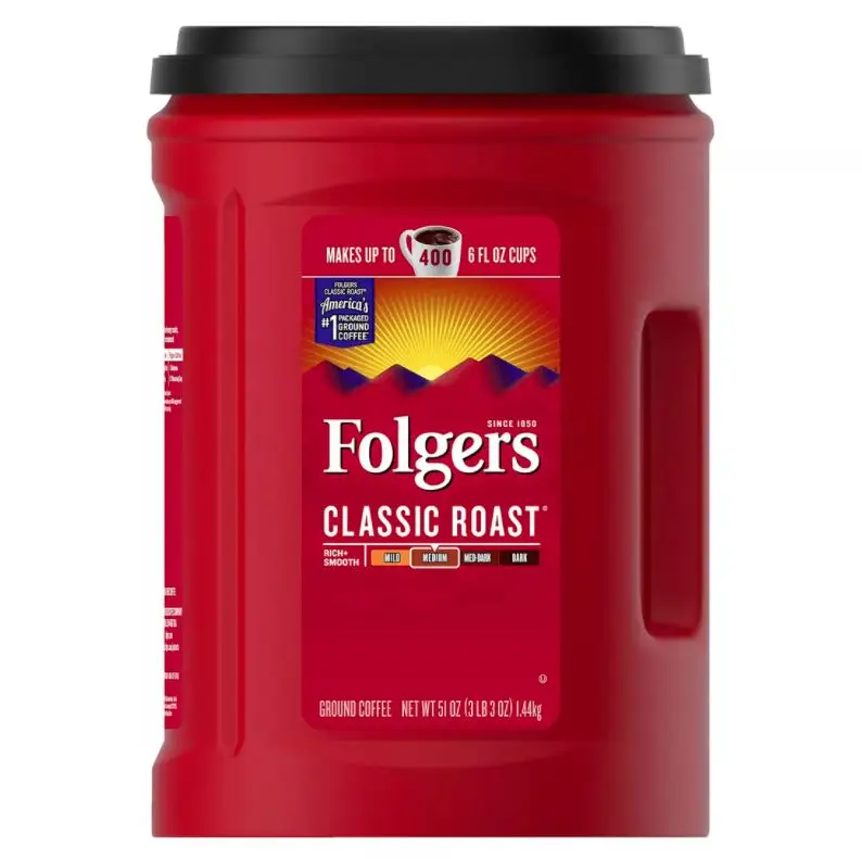 Folger-café Tostado Clásico,51oz (1445g) - Buy Café Orgánico,Suelo Marcas De  Café,A Granel De Café Product on Alibaba.com