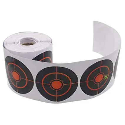 250Pcs/Roll Self Adhesive Paper Reactive Splatter Shooting Target Stickers New 