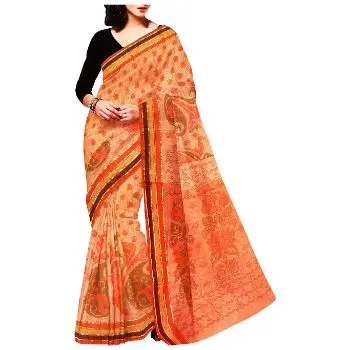 Designer Bamboo Silk Saree Indian Bamboo Silk Saree With Silk Blouse for womens at affordable price at best wholesale price
