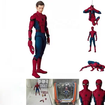 High quality 15CM Spider Man Toys Tom Holland PVC Action Figure Spiderman Collection Toy with box