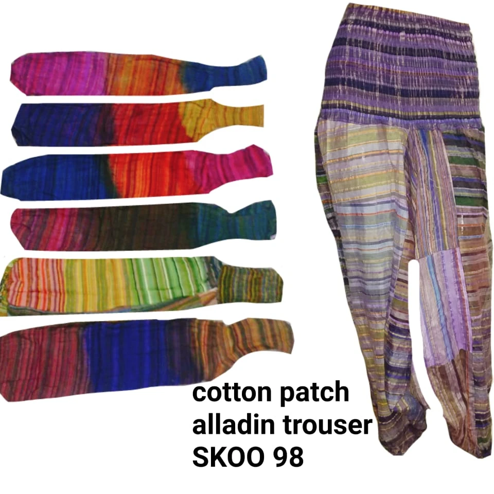 Pantalones Bombachos Holgados De Algodón,Diseño Elegante Y  Multicolor,Aladdín,Boho,Venta Al Por Mayor - Buy Harén Sexy Pantalones Mujer  Yoga Pantalones,Baggy Genio Mono Boho Hippie Yoga Pantalón-sari De Seda  Parche,Indio Vintage Seda Pantalones Harem