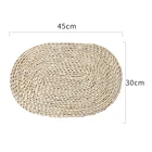 Table Decoration Table Placemat Dining Table Decoration Natural Round Straw Woven Placemat