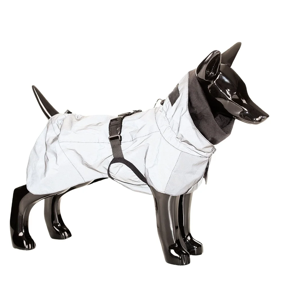 Black Dog Raincoat Breathable Dog 