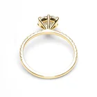 Gold Ring Women Engagement Ring Wedding 14k Gold 1 Carat Diamond Band Classic Engagement Wedding Ring Women