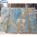 Marble Custom Natural Stone Decoration Art Modern Modern Style Blue Onyx Tile Onyx Marble Slab