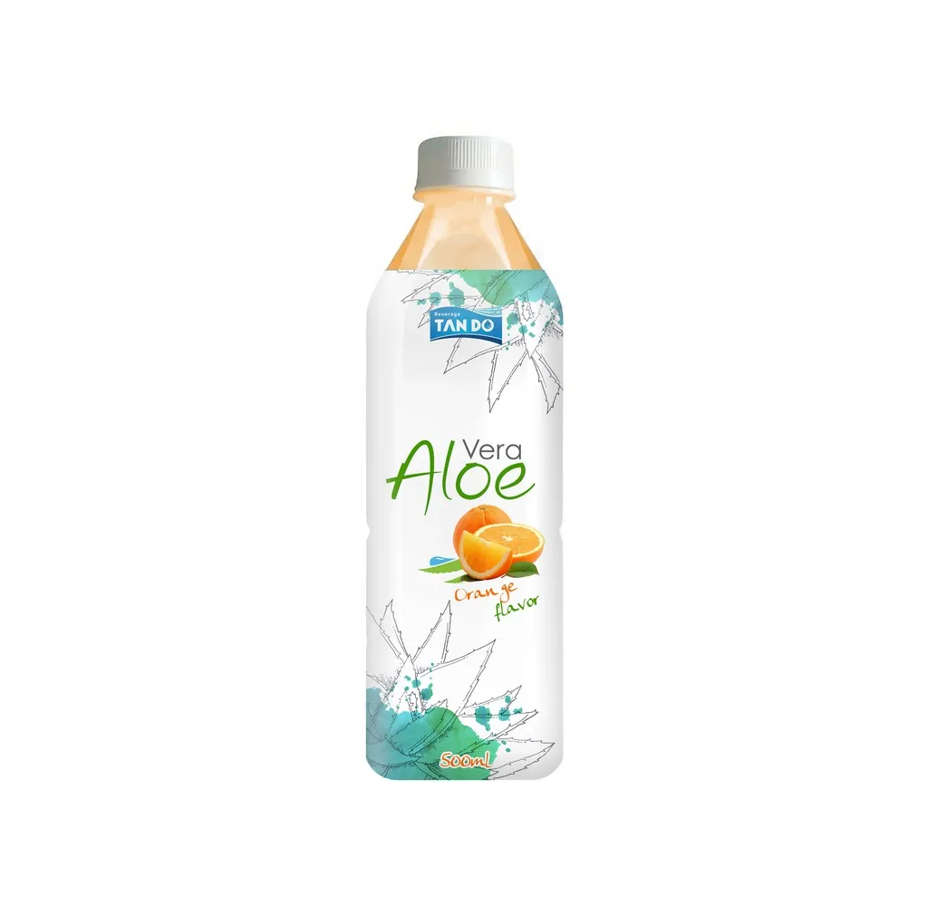 500ml aloe vera pure juice can drinks for health and beauty