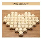 Wooden Wooden Unfinished Wood Beads Crafts Hexagon Wooden Beads For Jewelry Making Adults 100 Pcs