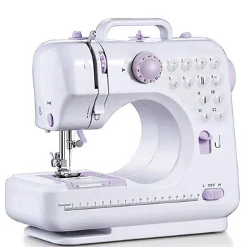 Overlock Desktop Household 12 Stitches Electric Mini Sewing Machine Hand Stitch Accessories Manual Knitting UK US EU AU Plug