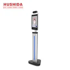 Temperature Walk Through Scanner 8 Inch Face Recognition Fast Walk Through Human Body Temperature Scanner