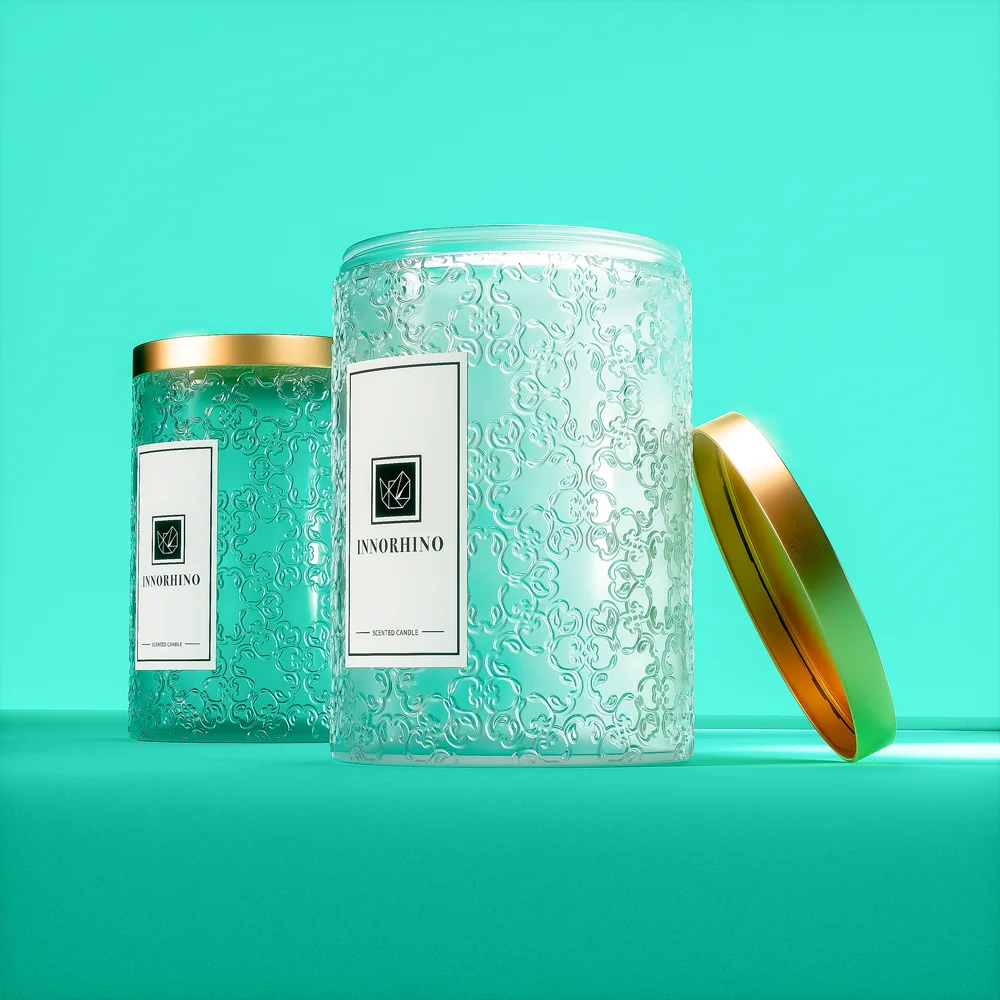 Coloured Colored Clear Glass Candle Jars Innorhino Buy Clear Glass