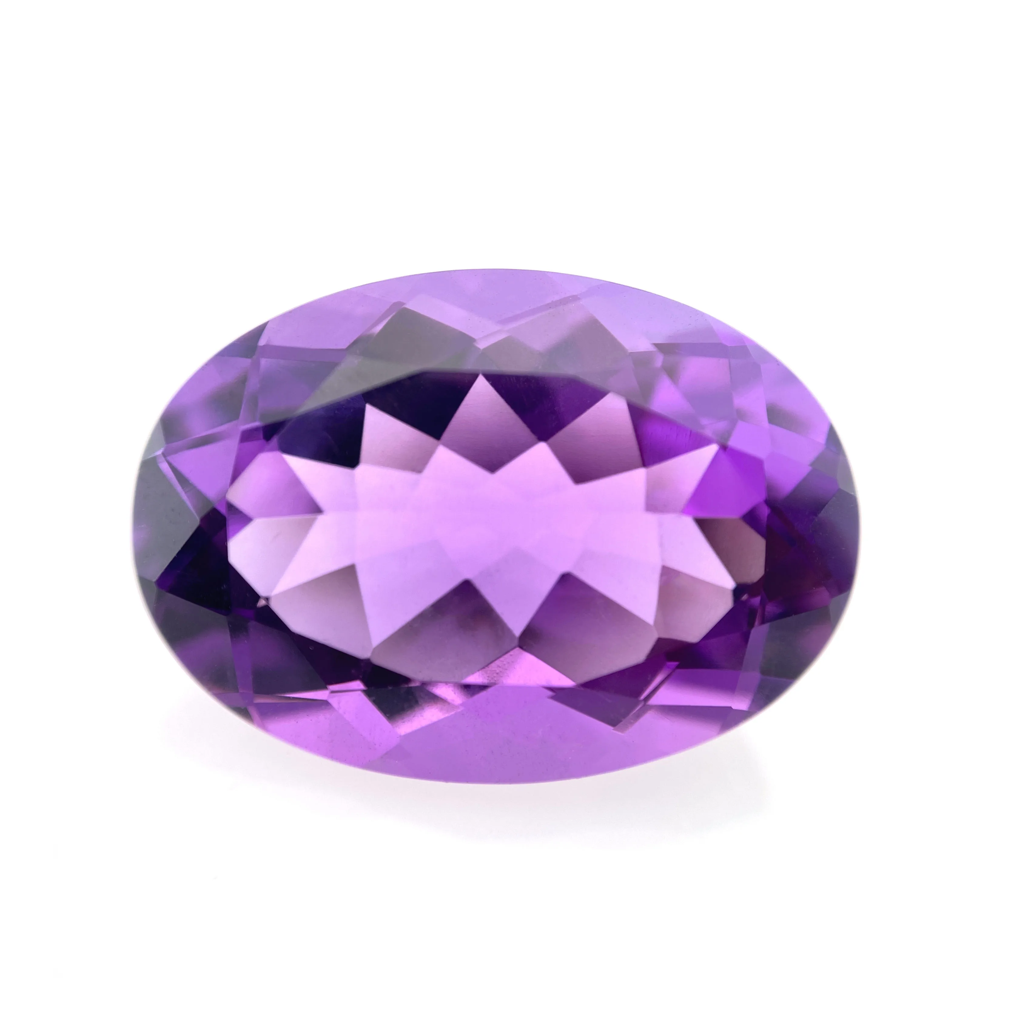 Callibrated Stone 9.61 Carats Sparkling Stone Natural Amethyst Normal Concave Cut 16x13 MM Oval Loose Gemstone.