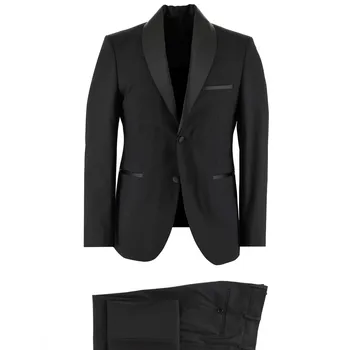 Kigili Turkish Luxury Wedding Slim Fit Shawl Collar Black Men's Tuxedo Groom Wear 2-Piece Tuxedo Wedding Suit OEM Fabric Sizing
